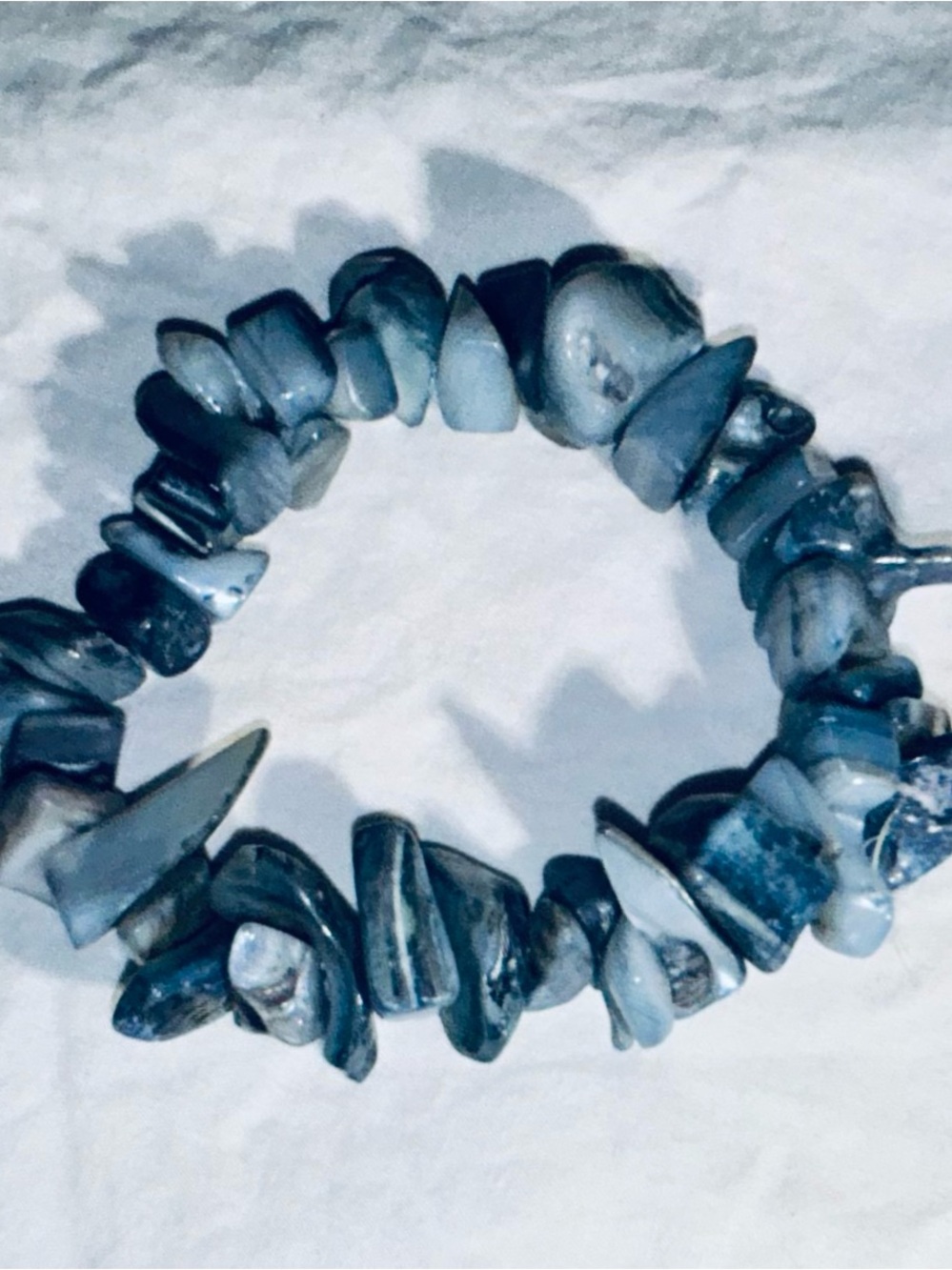 Blue Chip Stone Stretch Bracelet - Women's Jewelry